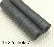 Magnet Ferrite 50pcs/lot Y30 Ring Magnets 16x5mm Hole 7mm Permanent Black Round picture