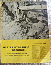 Vintage Hyster Hydraulic Backhoe Dealership Brochure Caterpillar Hyster Dealer picture