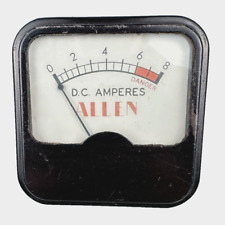 Vintage Allen Electric DC Amperes Panel Meter picture