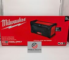 Milwaukee M18 Bluetooth 5.0 Jobsite Radio 2952-20 AM/FM Stereo Speaker AC Adapte picture