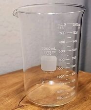 Vintage Pyrex 2000 ml  Glass Beaker #1000 Measuring picture