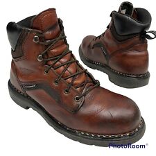 Red Wing Dyna Force Brown Oiled Leather Steel Toe Safety EH Work Boot 9.5 1/2 EE picture