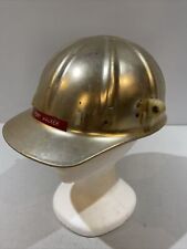 Vintage Apex Metal Aluminum Hard Hat With Liner picture