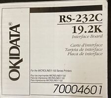 OKIDATA OKI MICROLINE RS-232C SERIAL 19.2K INTERFACE BOARD CARD U2-2 -NEW IN BOX picture
