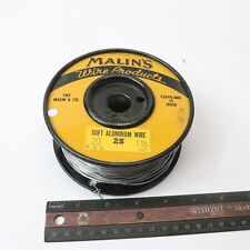 VINTAGE MALIN'S PRODUCTS WILDING WIRE SOFT ALUMINUM 1LB PARTIAL SPOOL 2S  picture