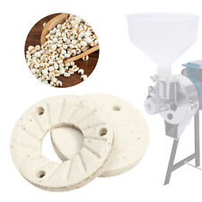 2PCS Grinding Sheets Discs for Electric Grain Mill Dry&Wet Grinder Machine NEW picture