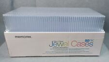 Memorex Clear Jewel Cases 50 Pack Slim Crystal CD DVD - Brand NEW Factory SEALED picture