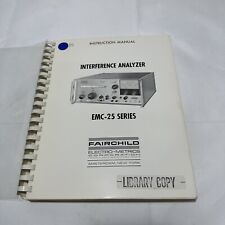 Fairchild Electro-Metrics EMC-25 Series Interference Analyzer Instruction 1969 picture