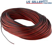 66ft Extension Cable Wire Cord for LED 20M 22AWG 22/2 Low Voltage Black & Red picture
