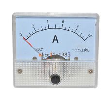 DC10A GB/T7676-98 Analog Panel AMP Current Meter Ammeter Gauge 85C1 White 0-10A picture
