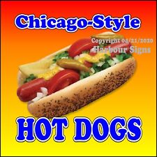 Chicago Style Hot Dog DECAL (Choose Your Size) Concession Food Truck Sticker picture