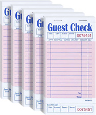 Server Guest Checkbook, 5 Pack EP-3632-1 Server Note Book, Thick Server Paper  picture