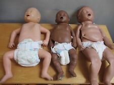 3 Vintage Baby CPR Dummies Simulaids Inc 1978 1980 *AS IS* picture