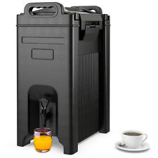 Insulated Beverage Server/Dispenser 5 Gallon Hot & Cold Drinks w/Handles Black picture