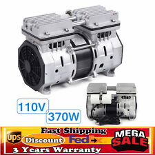 Vacuum Oilless Pump Industrial Air Compressor Oil Free Piston Pump 370W W/Filter picture