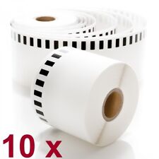 10 Rolls Brother DK-2205 Premium Compatible Labels with 1 Reusable Cartridge picture