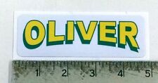 Vintage Oliver yellow/green sticker decal 4.7