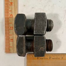 2 Vintage Nos Square Head Machine Bolts and Square Nuts 1