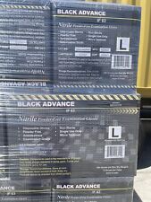 Advance  Exam Black Nitrile Gloves Powder Free 6 Mil Text Case Of 1000 PCs Large picture