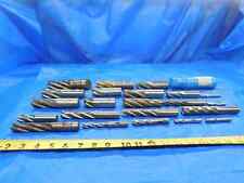 24 PC. LOT HSS ROUGHING END MILLS VARIOUS SIZES RANGING FROM 3/8