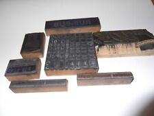 Vintage letterpress printing blocks lot,  Rub-Bub Industrial picture
