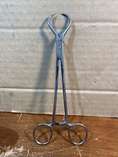Vintage Engrave 1956 Lawton Orthopedic Towel / Tissue Forceps Germany 7” Long picture