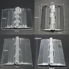 10Pcs Durable Clear Acrylic Plastic Folding Hinges Plexiglass Hinge picture