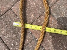 48 FT VINTAGE 5/8 INCH HEMP ROPE FARM BARN DECORATIVE ONE PIECE picture