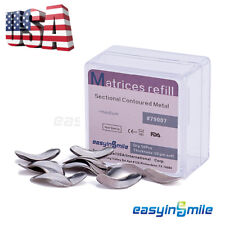 50X Dental Metal Matrices Sectional Contoured Matrix Refill soft band S/M/L[USA] picture