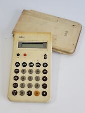 Vintage Braun AG 4835 Calculator With Case White Dieter Rams, Tested picture