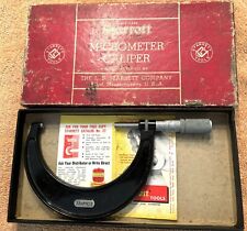 VINTAGE L.S. STARRETT No. 436 3-4”  MICROMETER MIC MADE IN USA In Box picture