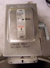 SIEMENS ITE 30 AMP FUSED STAINLESS STEEL SAFETY SWITCH 240 VAC 7.5 HP 3 Ø F221SS picture