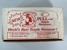 Vintage Pull-X Staple Removers 24 Count Black/White Made In USA picture