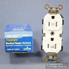 Leviton White Tamper/Weather Resistant Duplex Receptacle Outlet 15A 125V TWR15-W picture