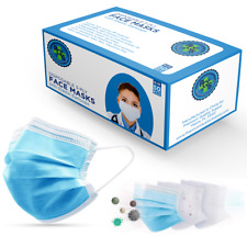 3-Ply Face Mask Blue - Premium, Breathable, Hypoallergenic - Wholesale Up to 10k picture