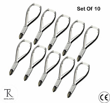 Pack Of 10 - Chiropody Nail Nipper Smooth Handle Straight Thick Toenail Clippers picture