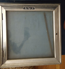 TOTALLY COOL VINTAGE COUNTER TOP WALL DISPLAY CASE 20 x 20 FLAT NEEDS TLC picture