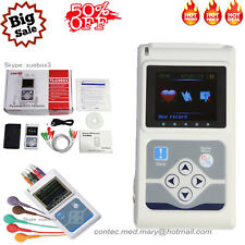 Dynamic ECG Holter 3 Channel EKG System Portable ECG Monitor+Software 24 Hours  picture