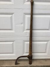 Vintage Wood Handle Saginaw, Mich Cant Hook Log Roller Peavey With End Cap picture