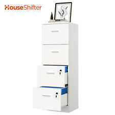 4 Drawer Filing Cabinet Vertical Deep Lockable Office File Storage for Letter A4 picture