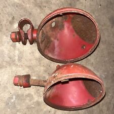 VINTAGE  MCCORMICK FARMALL H M SUPERS TRACTOR TEAR DROP LIGHT HOUSINGS picture