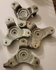 Lot of 4 Antique Vintage Metal Caster Set Piano Stove Mover picture
