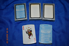Three Vintage MALLORY Aluminum Electrolytics Shaped Decks of Playing Cards picture