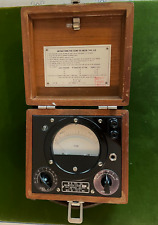 Vintage Western Union DB Meter Model 3-B With Rheostat Original Wooden Case picture