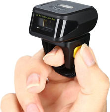 1D Wireless Ring Barcode Scanner, Compatible with Bluetooth Function & 2.4Ghz Wi picture