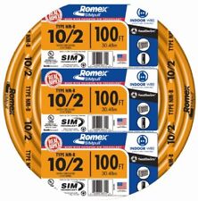 Southwire Romex Brand Simpull Solid Indoor 10/2 W/G NMB Cable 100ft coil - SW... picture