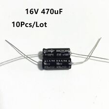10pcs axial Aluminum electrolytic capacitor 470uF 470mfd 16V 8*20mm picture