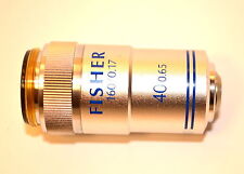 NOS FISHER SCIENTIFIC UK 40x Microscope Objective 40x/0.65/160/0.17 List $158 picture