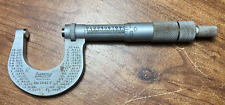 VINTAGE LUFKIN 0-1 INCH OUTSIDE MICROMETER NO. 1641V WITH RATCHET STOP picture