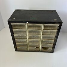 Vintage 18 Drawer Metal Akro-Mills Small Parts Storage Organizer Cabinet Bin USA picture